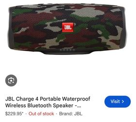 JBL Charge 4 Portable Bluetooth Speaker