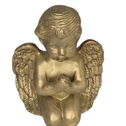 Gold Angel Cherub Praying Figurine