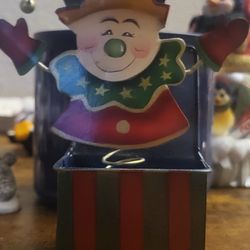 Vintage jester blobblehead ornament