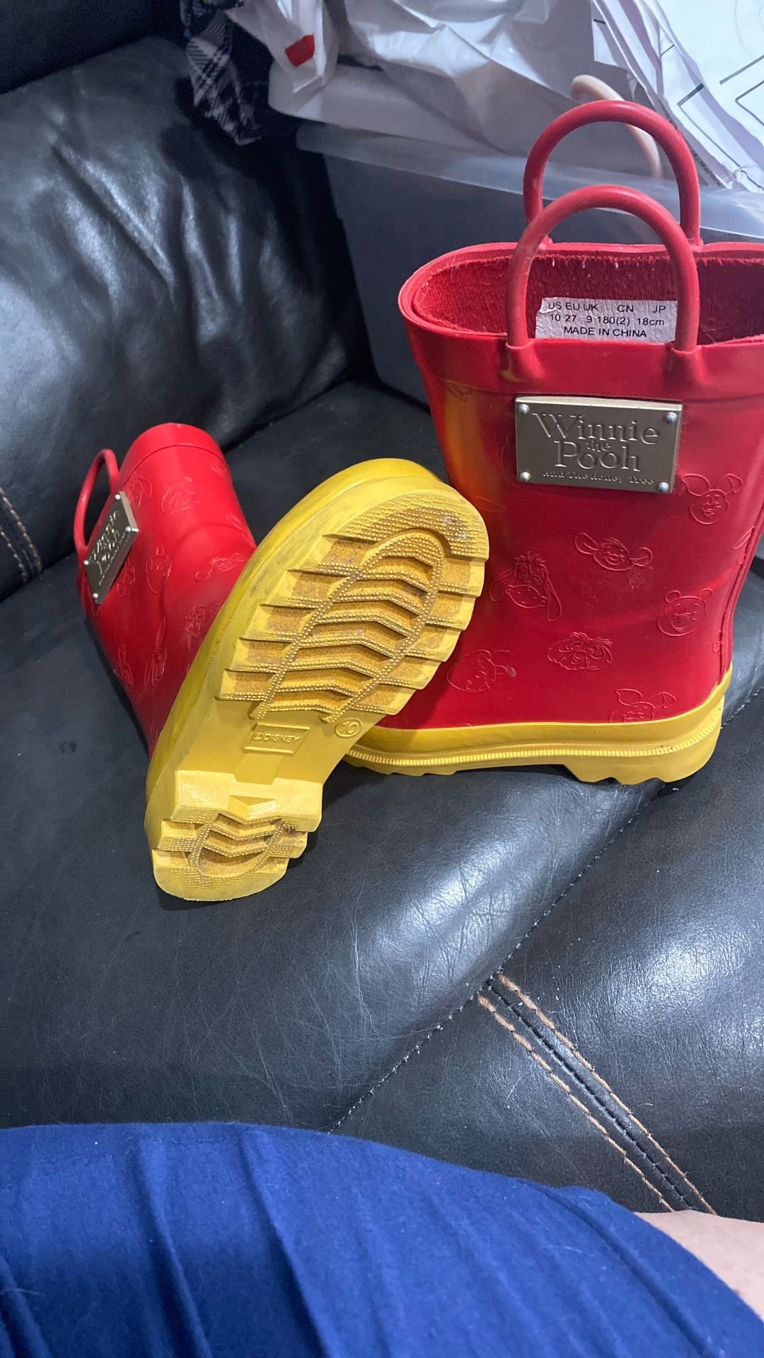 Toddler Size 10 Winnie The Pooh Rain Boots 