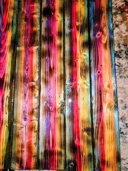 Hand Painted/stained Coffee Table