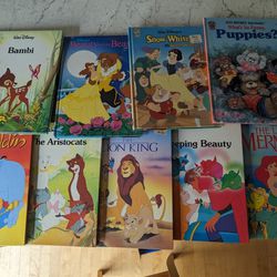 Children's kids hard cover 9 mostly Disney books