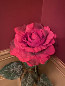 Large Red Faux Rose