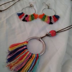 Handmade Earrings And Necklace Set