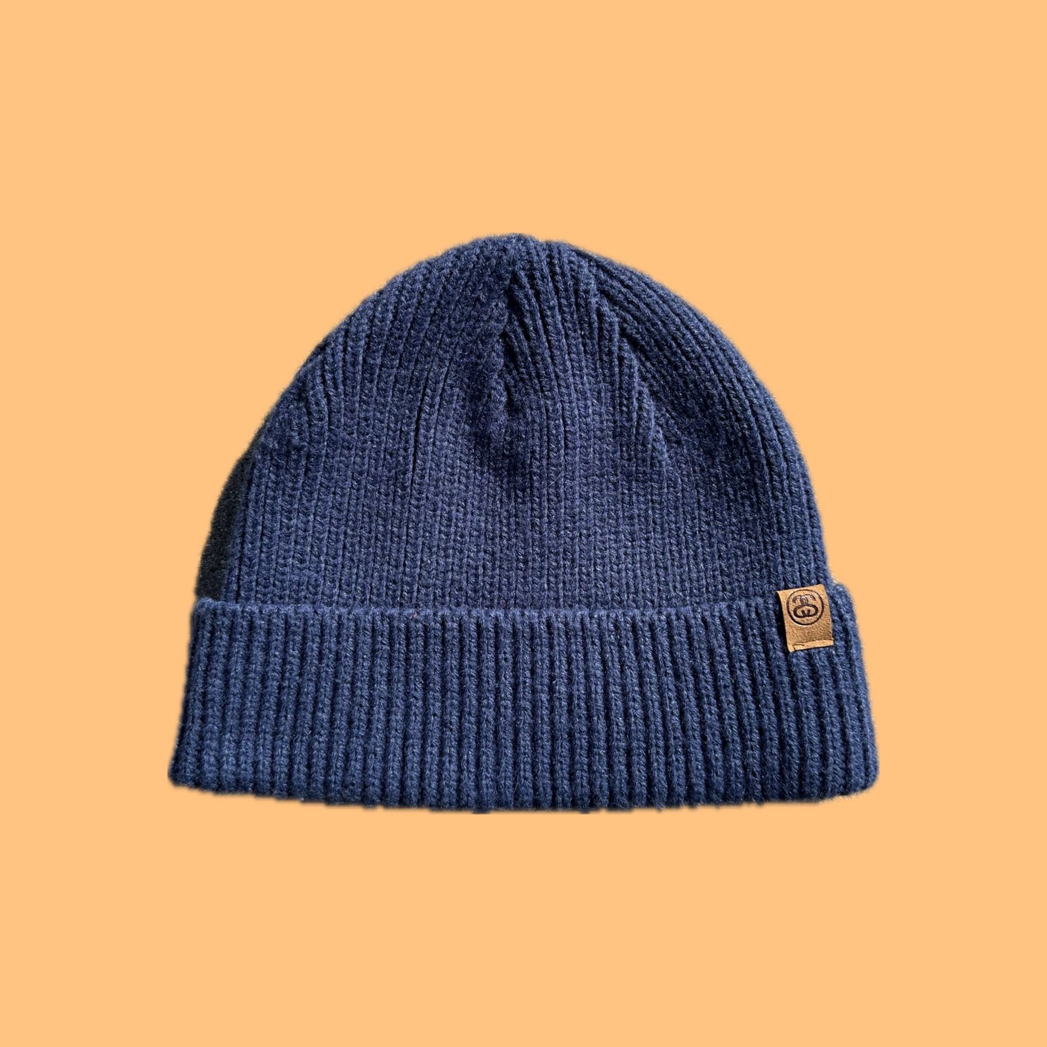 2000s Y2k Stussy Wool Ribbed Fisherman Beanie