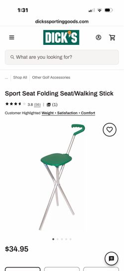 4 Sport Seat Folding Seat/Walking Stick