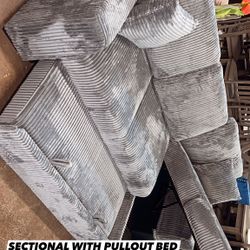Sectional With Pullout Bed 