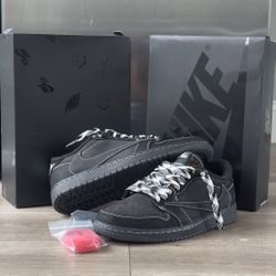 Travis Scott Jordan 1 Retro Low OG SP Black Phantom US Men’s 10
