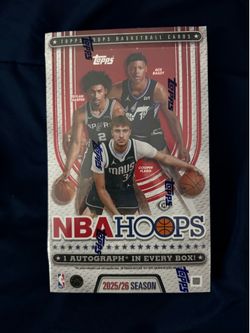 2025-2026 Basketball NBA hobby box brand new sealed