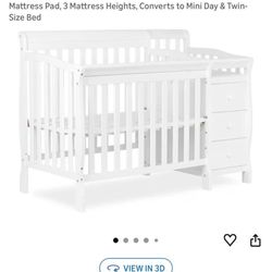 Dream on me 4-in-1 mini crib & changing table