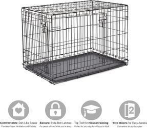 36-inch Double-Door Dog Crate