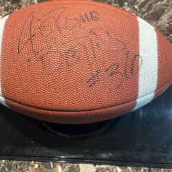 Jerome Bettis Autographed Football