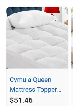 Queen thick cooling mattress topper