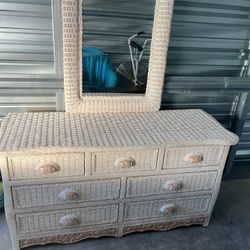 Wicker Dresser 