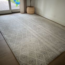 9x12 rug & pad - NuLoom Sarina Diamonds Bodrum rug
