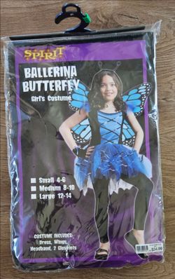 Spirit Ballerina Butterfly Girl's Costume (Large 12-14)