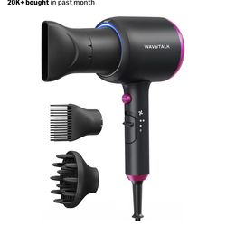 Wavytalk QL-5917BDC-I Ionic Hair Dryer 1875W with 3 Attachments