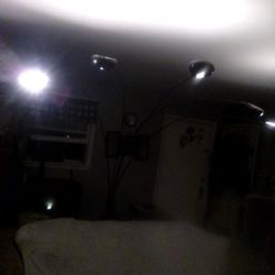 Overhead Arch Lighting 70s Retro. 83" 5 Overhead  Lights. 