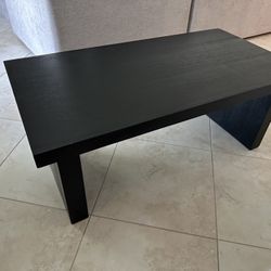 Acacia Wood Black Table 
