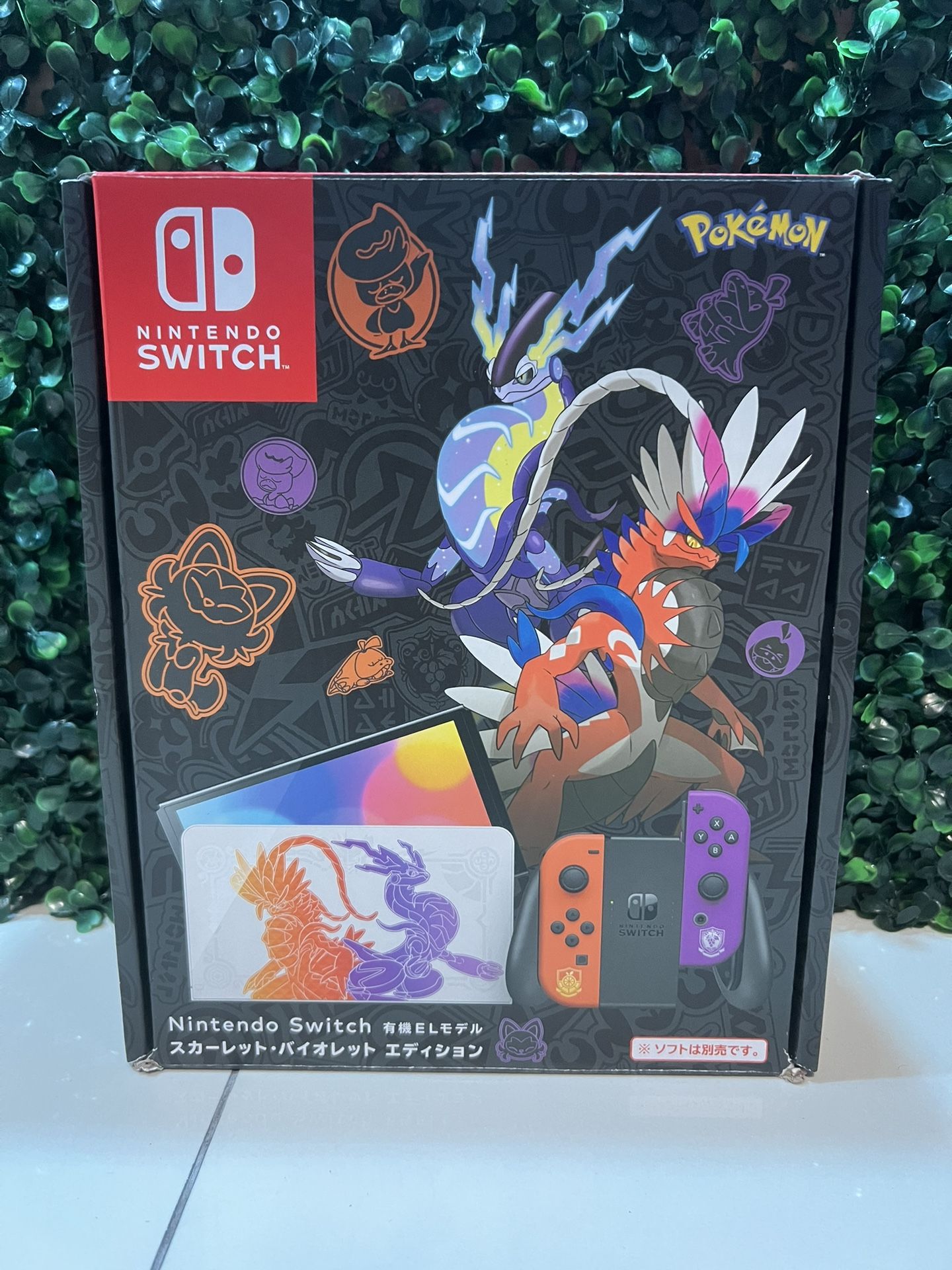 Nintendo Switch OLED Pokémon Scarlet & Violet Limited Edition 64GB - Open Box.