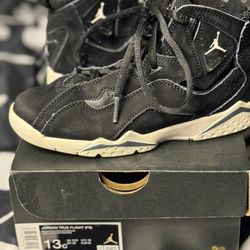 Air Jordan Nike 7s Black Suede Size