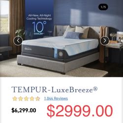 King Queen Size Tempurpedic ProAdapt,  ProBreeze,  LuxeBreeze Mattress  Pro Breeze /Luxe Adapt /Pro Adapt /Adapt /cloud /Tempur pedic contour Supreme 