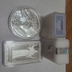 Silver Bullion Bars and Rounds Perth Mint and Pamp