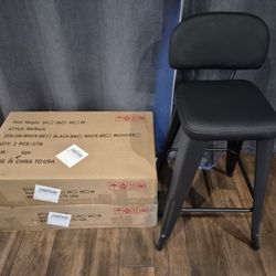 Counter Height Bar Stools Set of 4, 26 Inch 