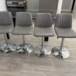 Grey bar stools- counter chair set