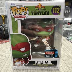 Funko Pop TMNT×Power Rangers Raphael 112 2022 Fall Convention Exclusive Vaulted