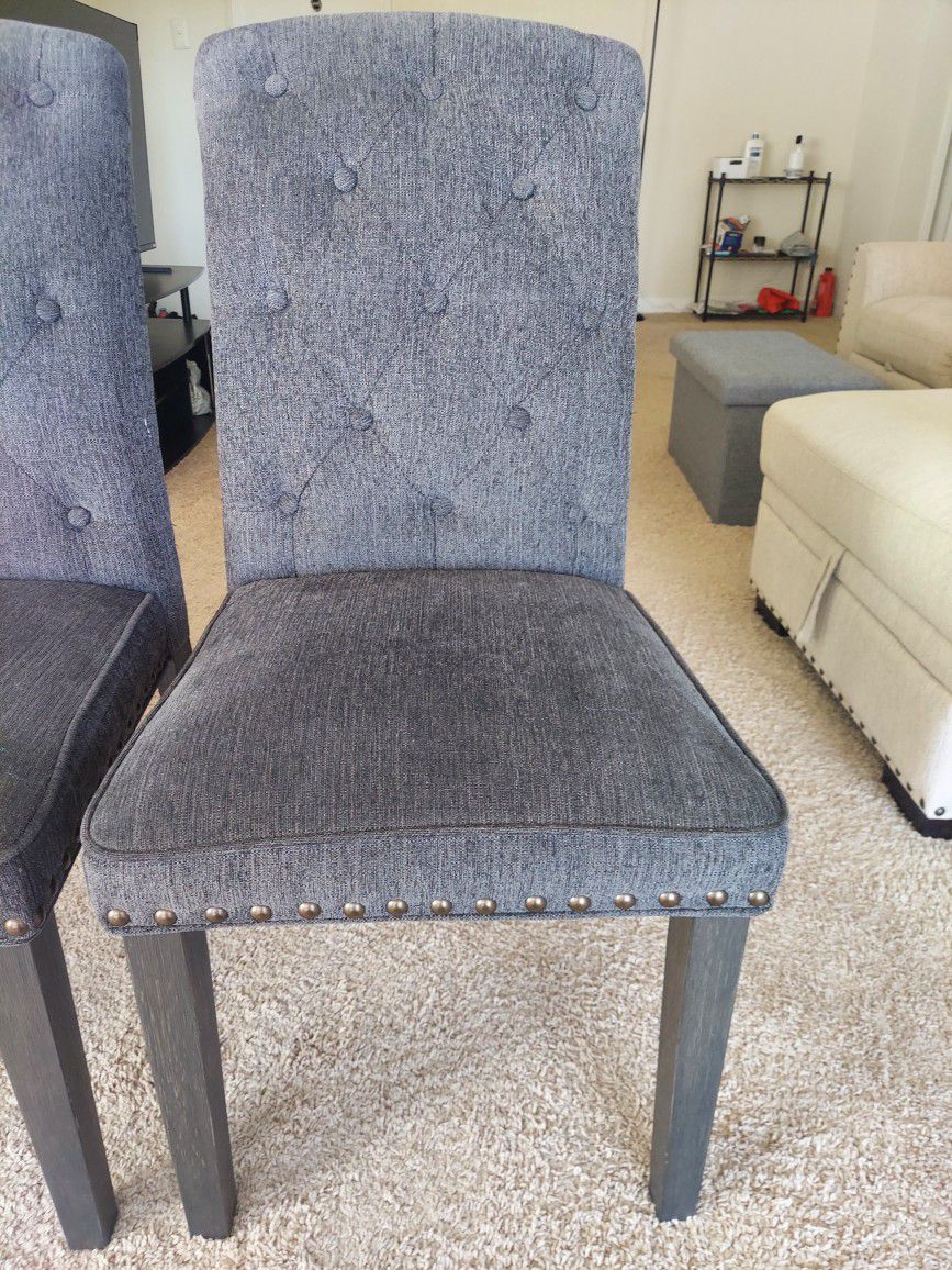 TUFTED UPHOLSTERED DINING CHAIRS -4