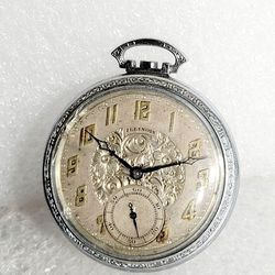 1920 Illinois Pocket Watch Detailed Face

