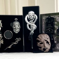 Harry Potter Death Eater Lot Litjoy Key Wizarding Trunk Mask + More! 4 Items!
