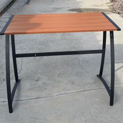 Wooden  Top Table With Metal Frame