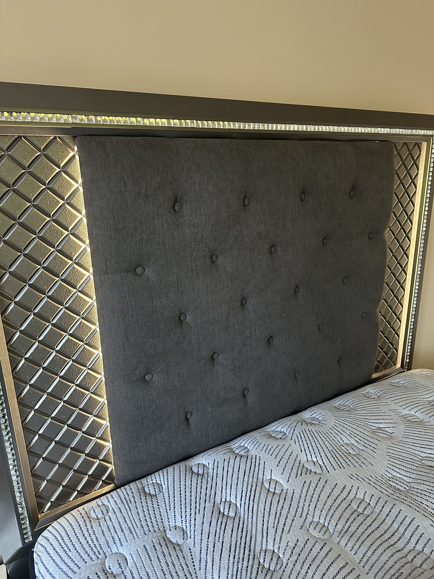 Gray Queen Sized Bed frame
