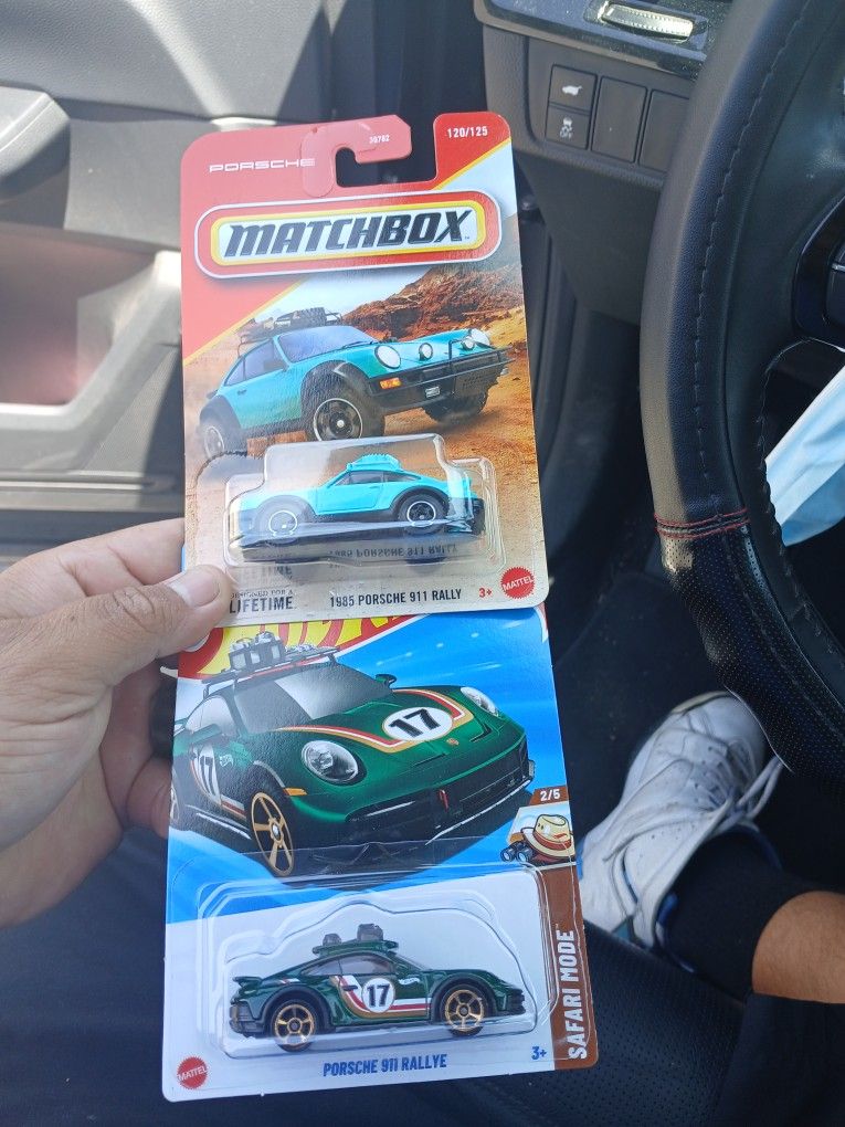 2017 Porsche Rallye Vs 1985 Porsche Rally 1:64 Scale Hot Wheels/ Matchbox New ** Buy $20+ Get a Free Hot Wheels Sealed