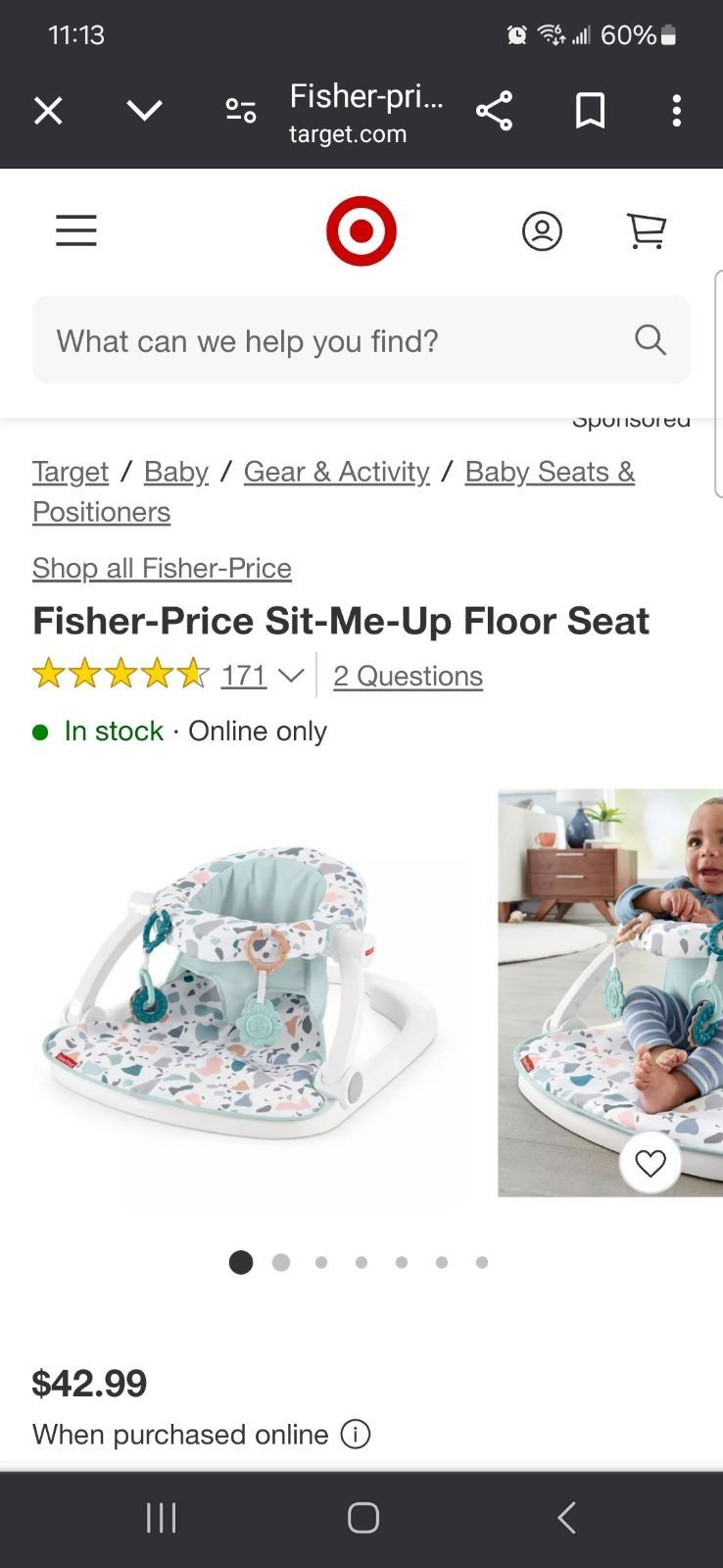Baby Fisher Price Sit Me Up
