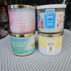 Bath and Body 3 wick candles/each separate 