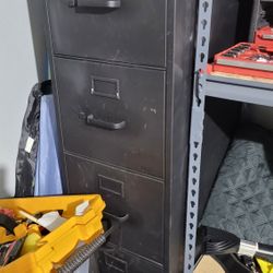 Deep File Cabinet Matte Black 