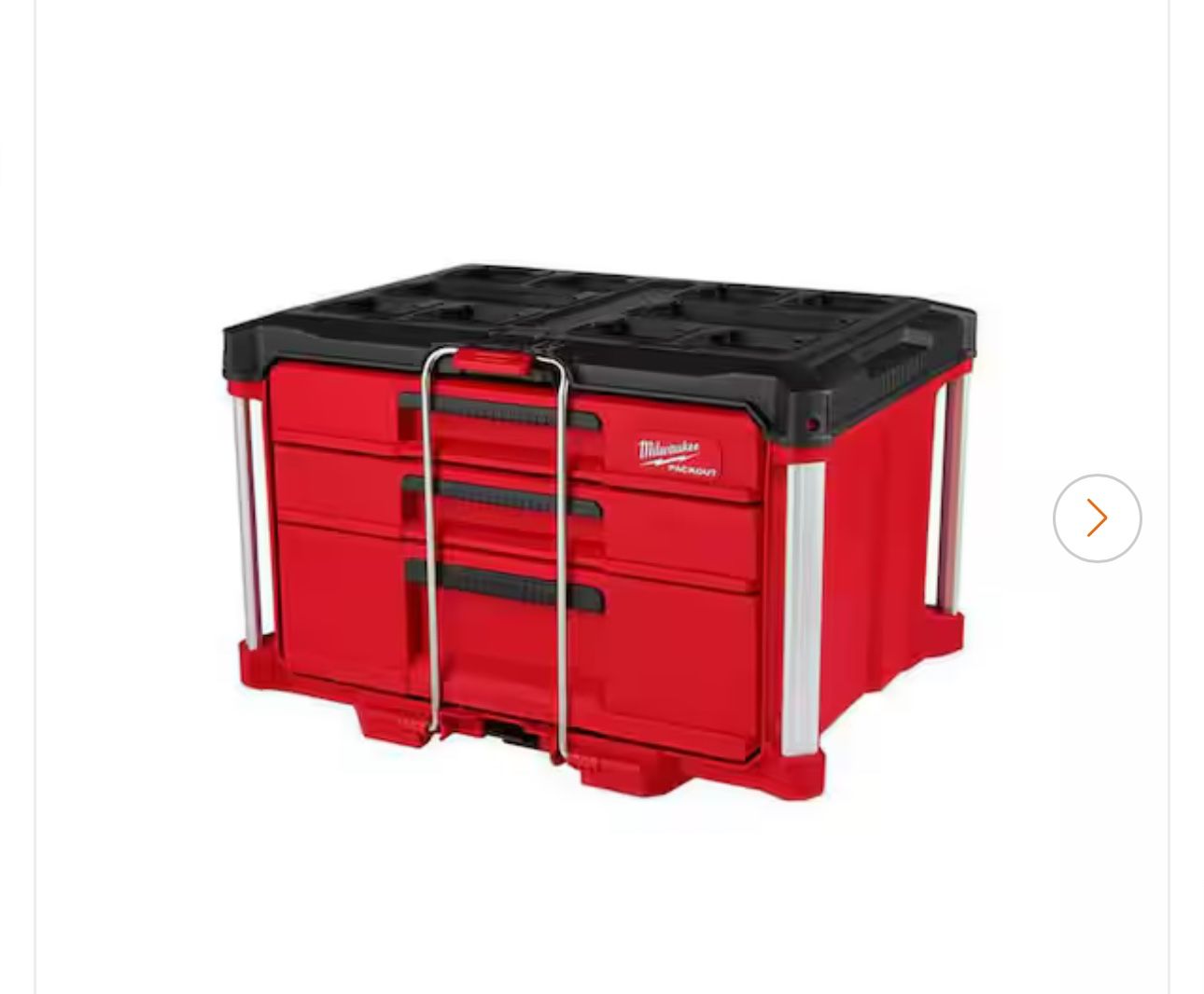 PACKOUT 22 in. Modular 3-Drawer Multi Drawer Tool Box with Metal Reinforced Corners and 50 lbs. Capacity