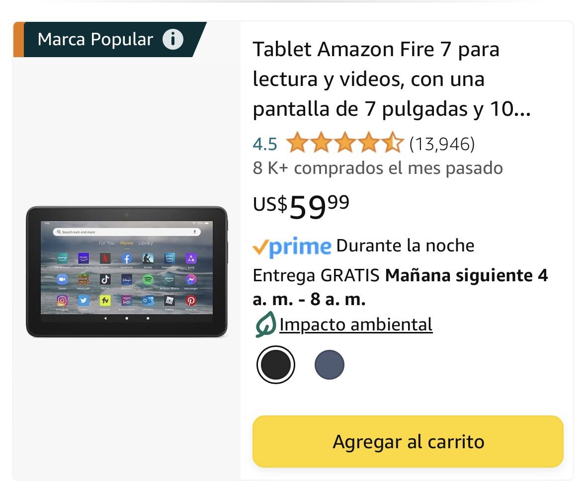 Tablet Amazon Fire 7,