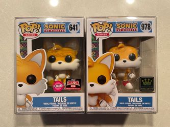 Flocked Tails Funko Pop Set *MINT* 2021 TargetCon Specialty Series Exclusive Sonic Hedgehog Games 641 protector 978 SEGA Nintendo PlayStation PS5