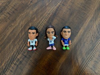 Soccer Player Mini Figures Set of 3