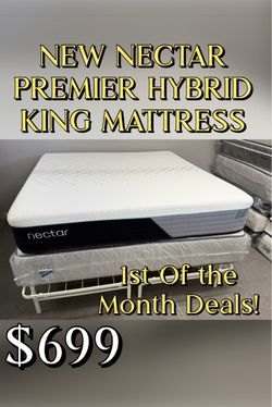 NEW NECTAR PREMIER HYBRID KING MATTRESS
