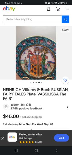 HEINRICH VILLEROY PLATE