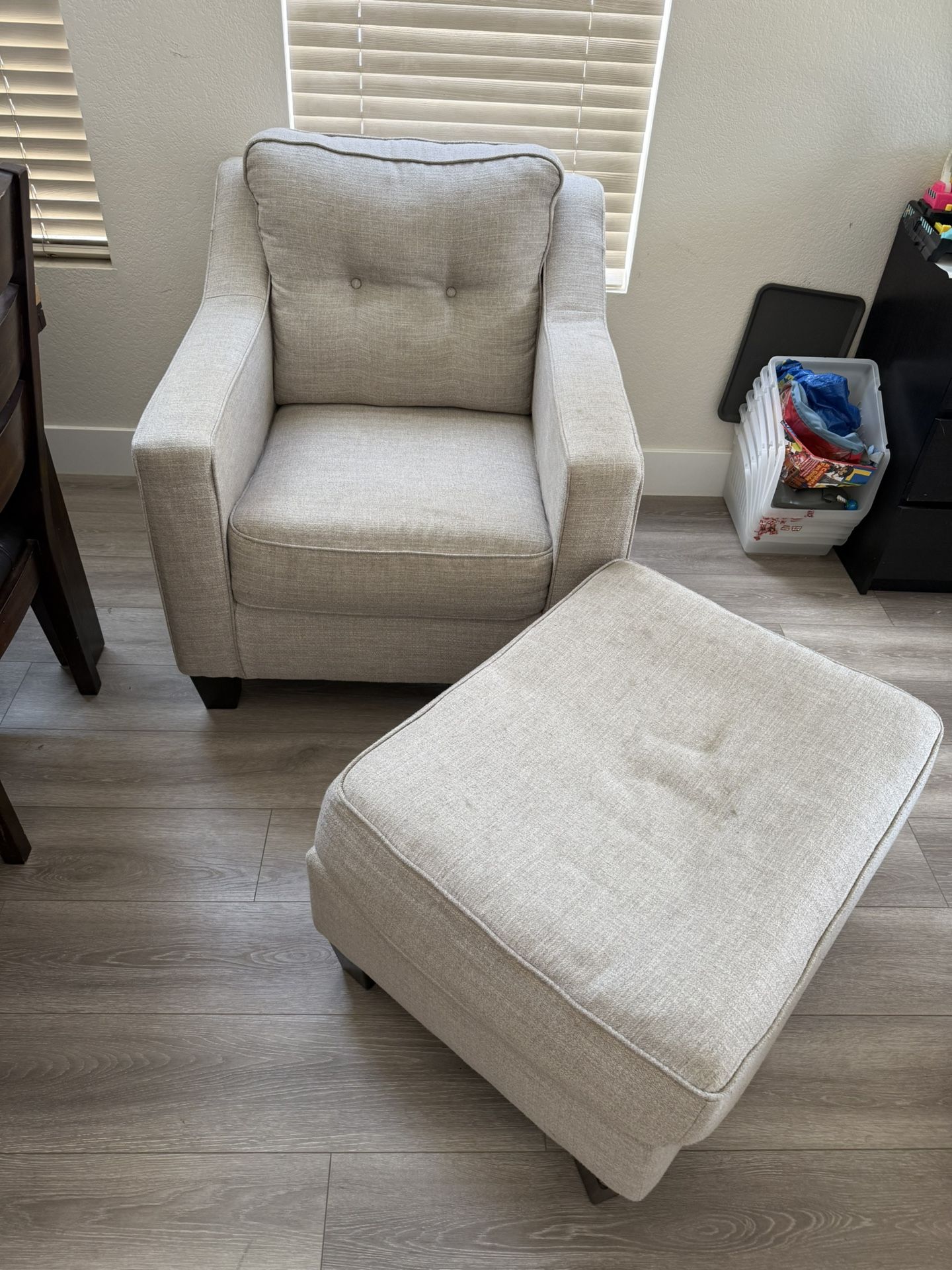 Love Seat & Ottoman