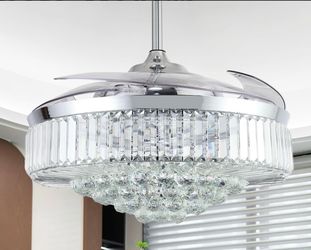 Fandelier Crystal Ceiling Fan