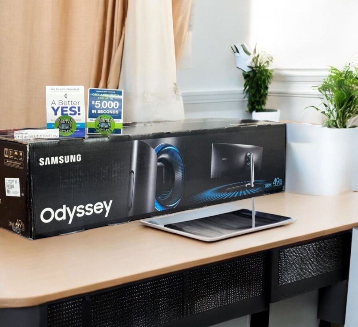 6564042 Samsung 49” odyssey 1000r curved dual QHD 240hz 1ms monitor