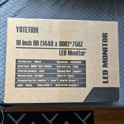 Youtetion 19 Inch Full Hd VGA HDMI Connection LED Monitor
