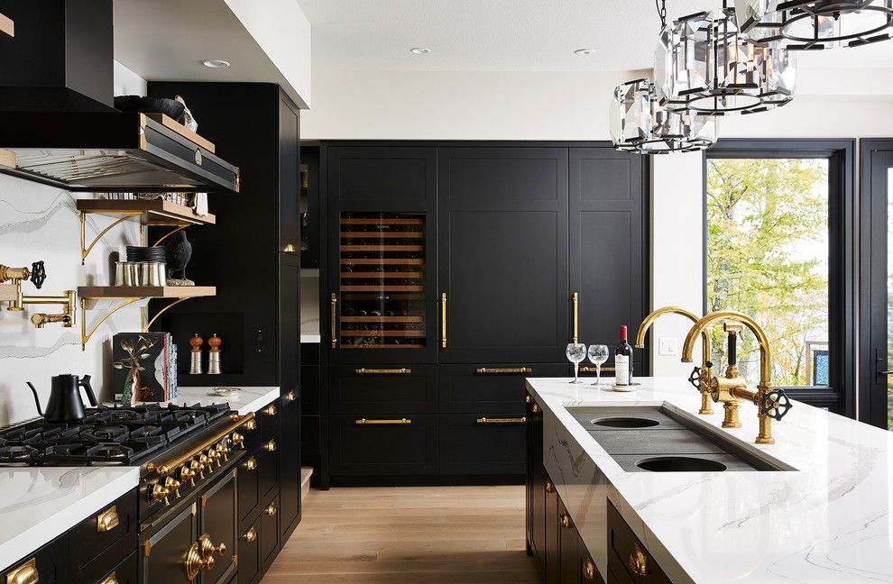 Kitchen Cabinets Black Shaker Kitchen